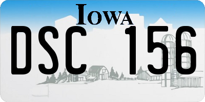 IA license plate DSC156