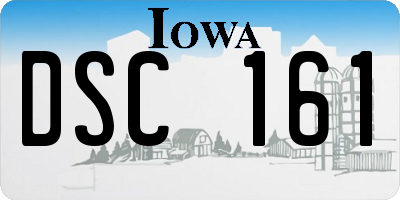 IA license plate DSC161