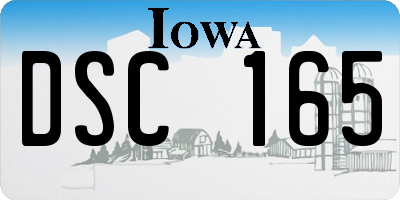 IA license plate DSC165