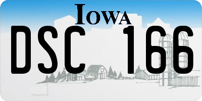 IA license plate DSC166
