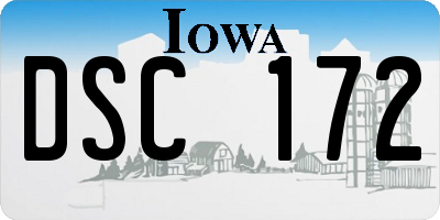 IA license plate DSC172