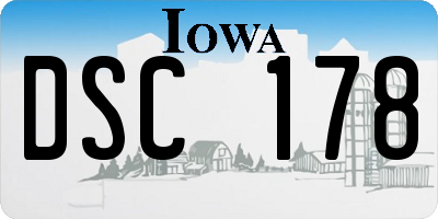 IA license plate DSC178