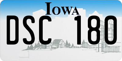 IA license plate DSC180