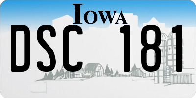 IA license plate DSC181