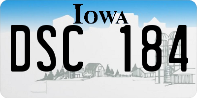 IA license plate DSC184