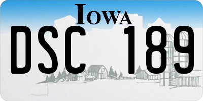 IA license plate DSC189