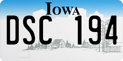IA license plate DSC194