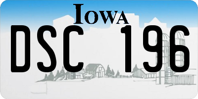 IA license plate DSC196