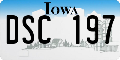 IA license plate DSC197