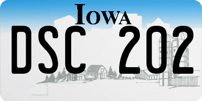 IA license plate DSC202