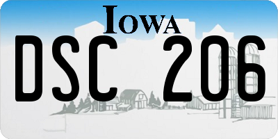 IA license plate DSC206