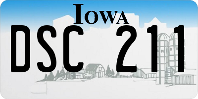 IA license plate DSC211