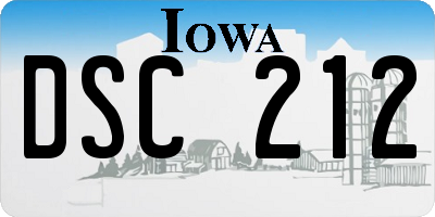 IA license plate DSC212