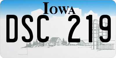 IA license plate DSC219