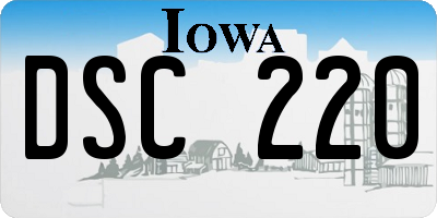 IA license plate DSC220