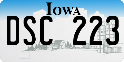 IA license plate DSC223
