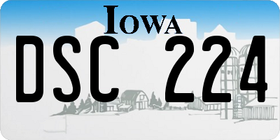 IA license plate DSC224