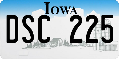 IA license plate DSC225