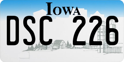 IA license plate DSC226