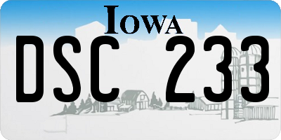 IA license plate DSC233