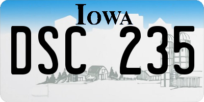 IA license plate DSC235