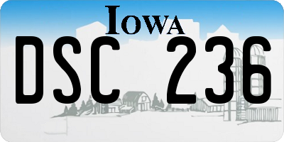 IA license plate DSC236