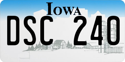 IA license plate DSC240