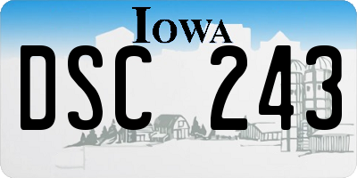 IA license plate DSC243