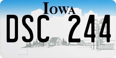 IA license plate DSC244