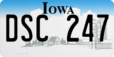 IA license plate DSC247