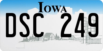 IA license plate DSC249