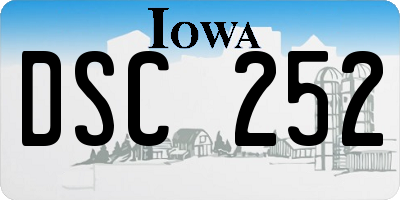 IA license plate DSC252