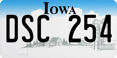 IA license plate DSC254