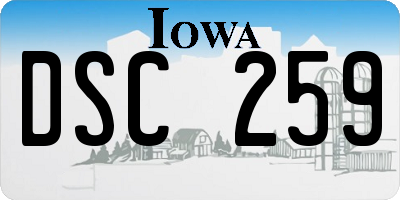 IA license plate DSC259