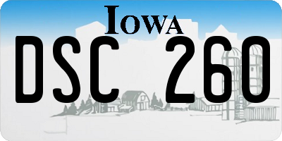 IA license plate DSC260