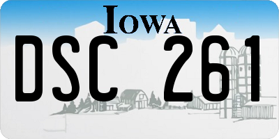 IA license plate DSC261