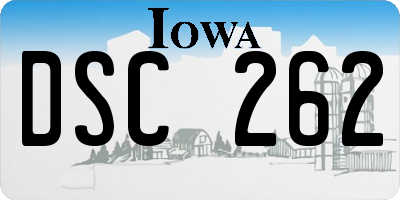 IA license plate DSC262
