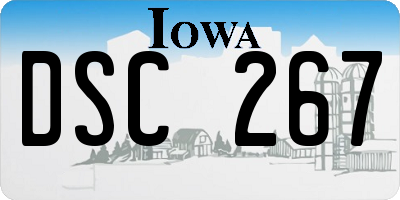 IA license plate DSC267