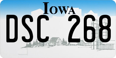 IA license plate DSC268