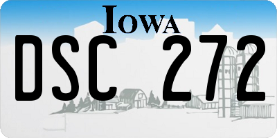 IA license plate DSC272