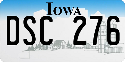 IA license plate DSC276