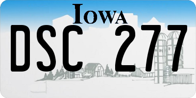 IA license plate DSC277