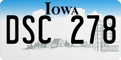 IA license plate DSC278