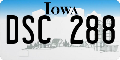 IA license plate DSC288