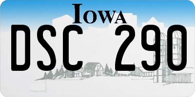 IA license plate DSC290