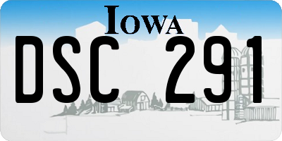 IA license plate DSC291