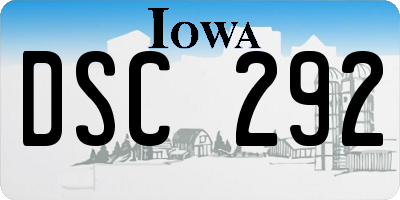 IA license plate DSC292