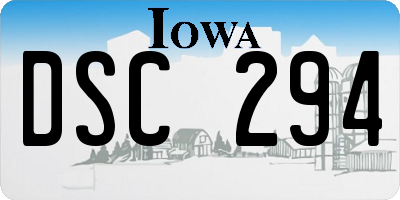 IA license plate DSC294