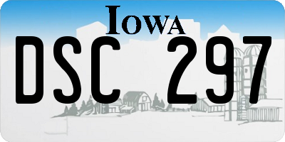 IA license plate DSC297