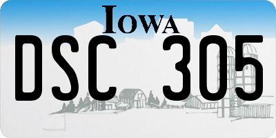 IA license plate DSC305